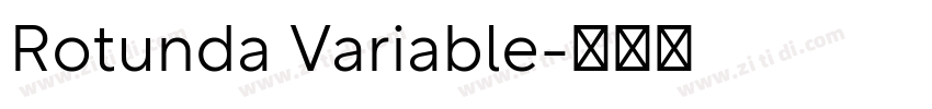 Rotunda Variable字体转换